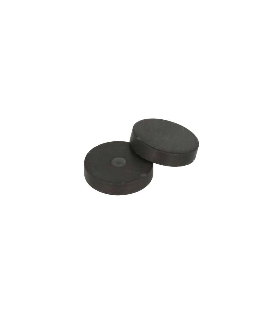 Magneti Diam. 20 mm. altezza 4.5 mm. colore nero 6 pezzi