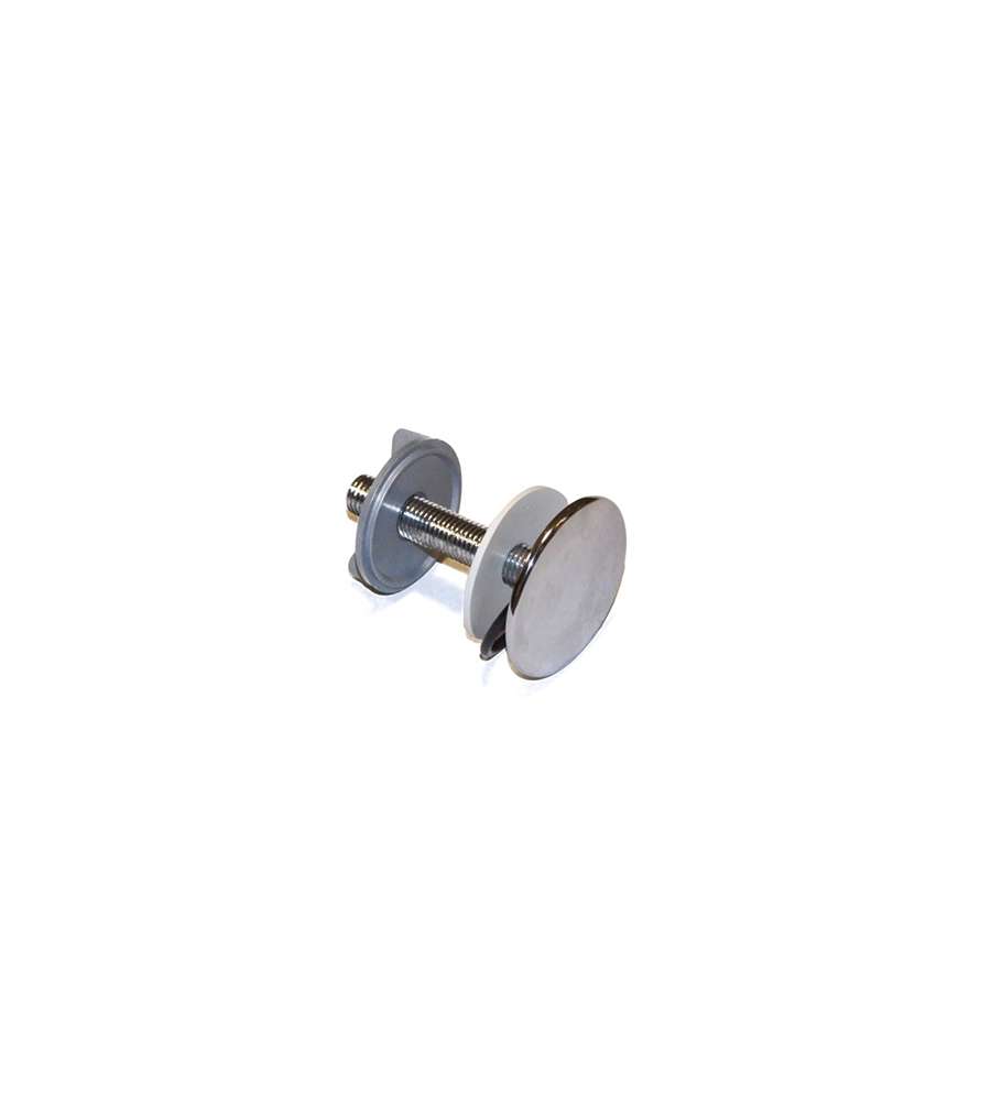 Tappo copriforo D 50 ottone cromato