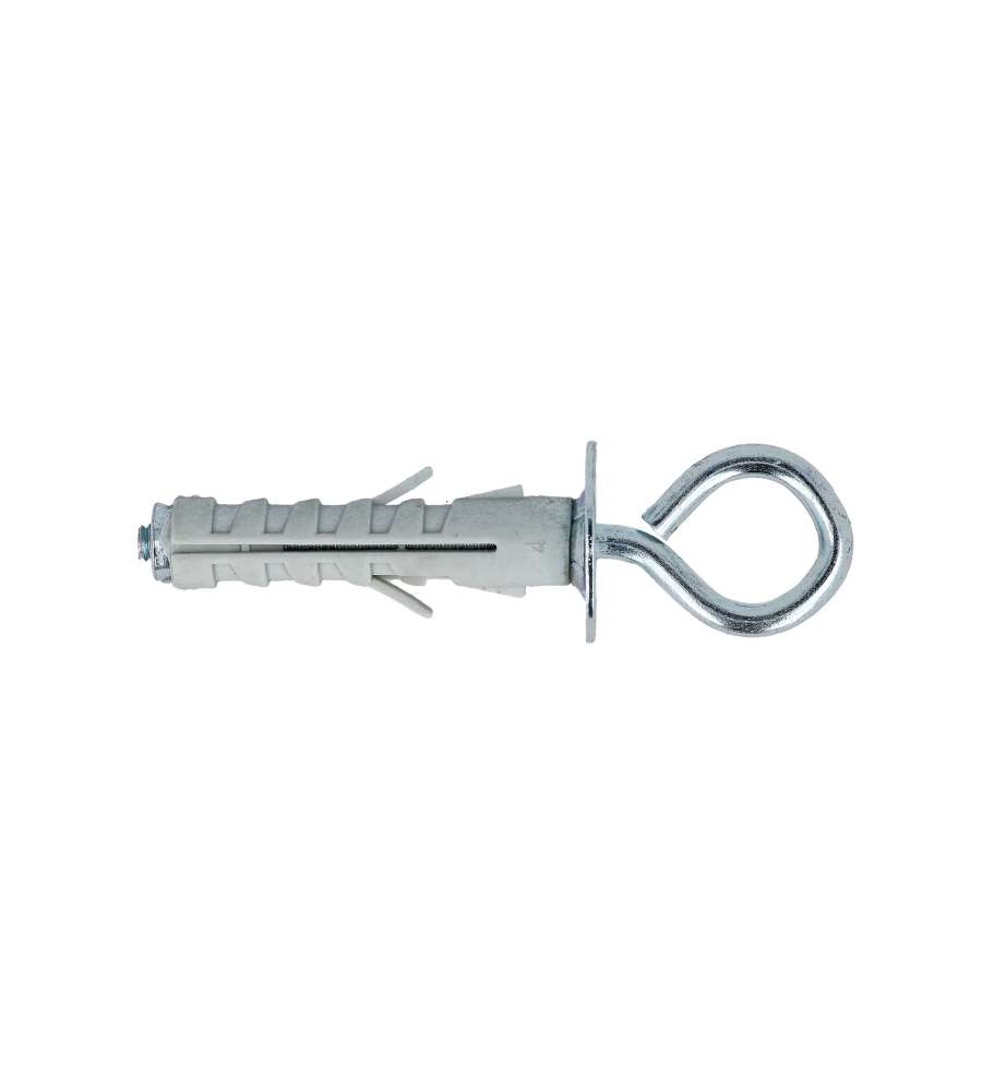 Tasselli in nylon Diam. 12 x 45 con occhiolo chiuso 4 pz.