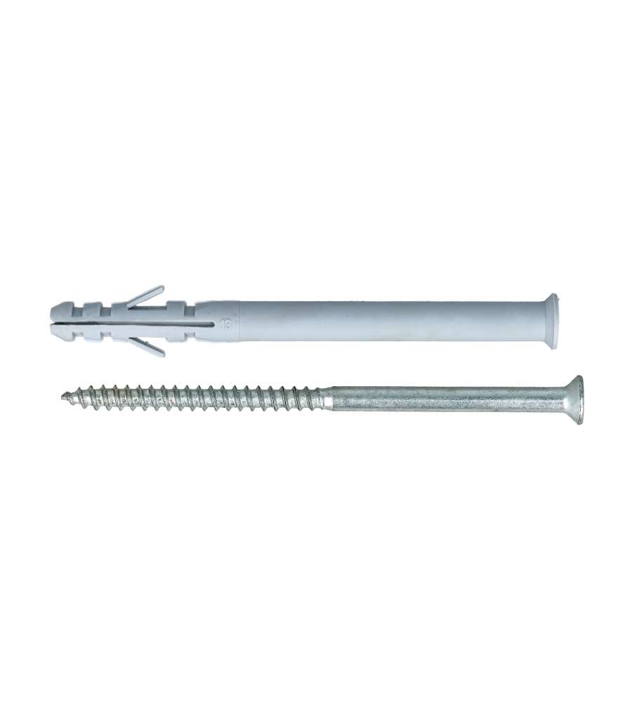 Tasselli in nylon prolungati Diam. 8 x 100 con vite TPS - 6 pz.