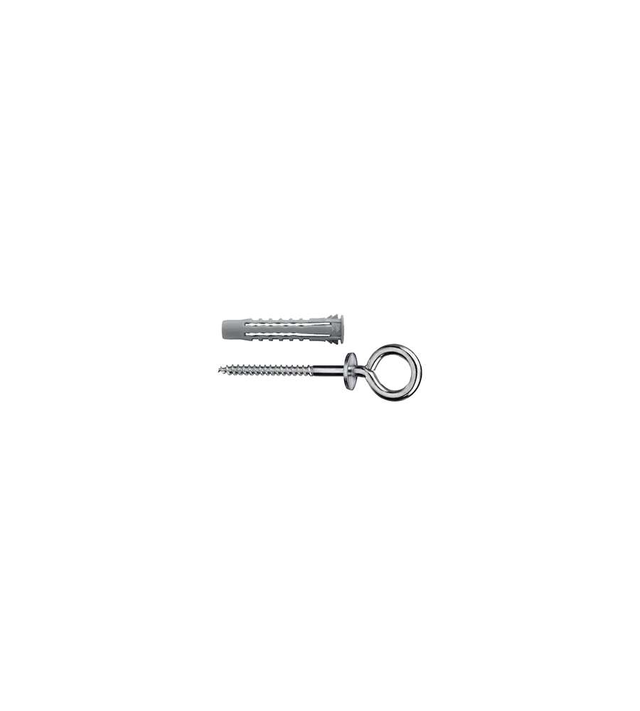 Tasselli universali a 4 settori Diam. 6 x 30 con occhiolo chiuso 25 pz.