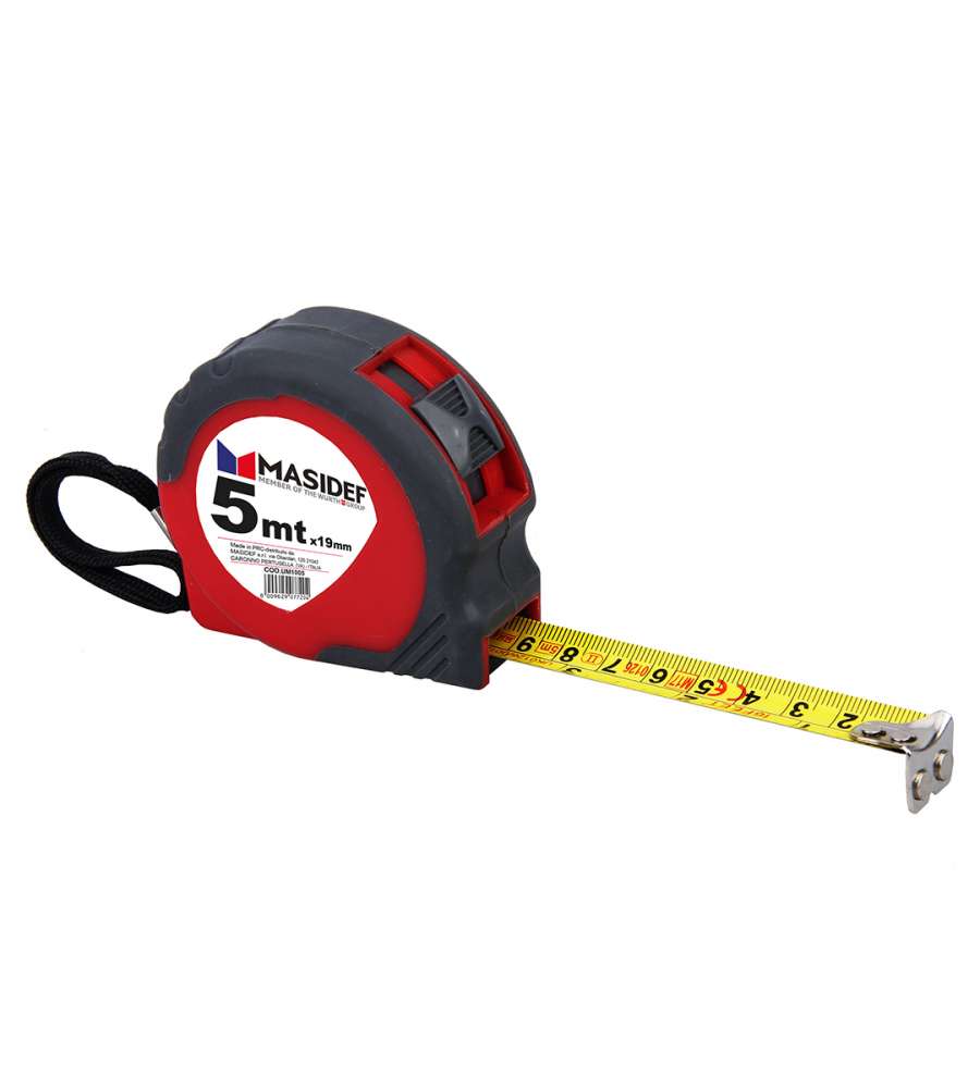 Flessometro con ritorno automatico 5m x 19mm