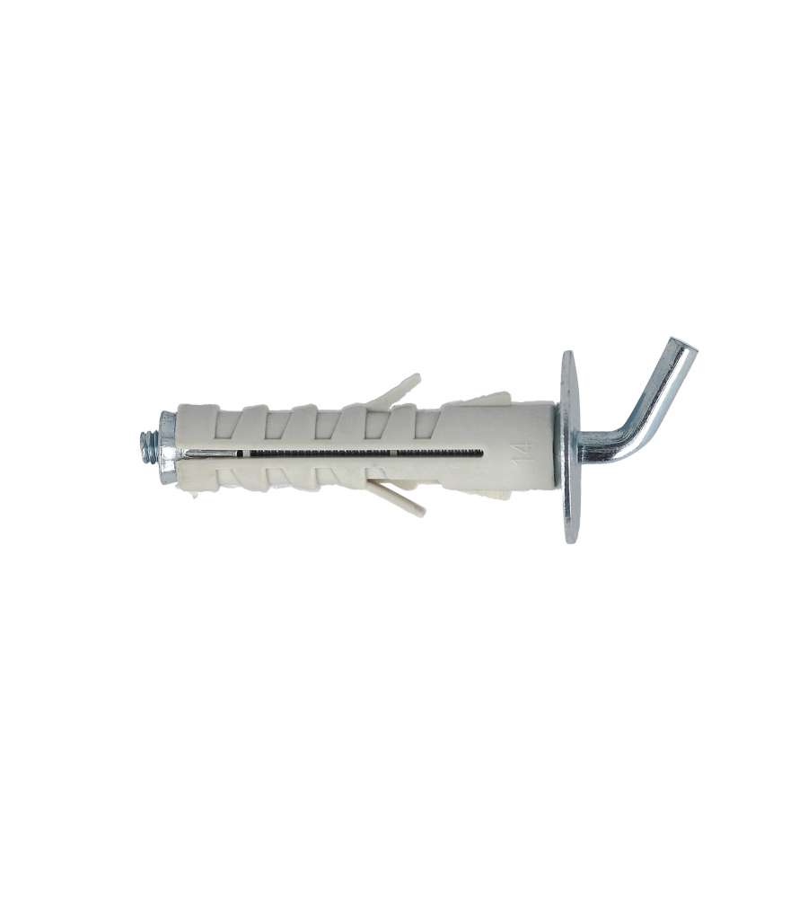 Tasselli in nylon Diam. 9 x 40 con gancio corto 1 Kg.