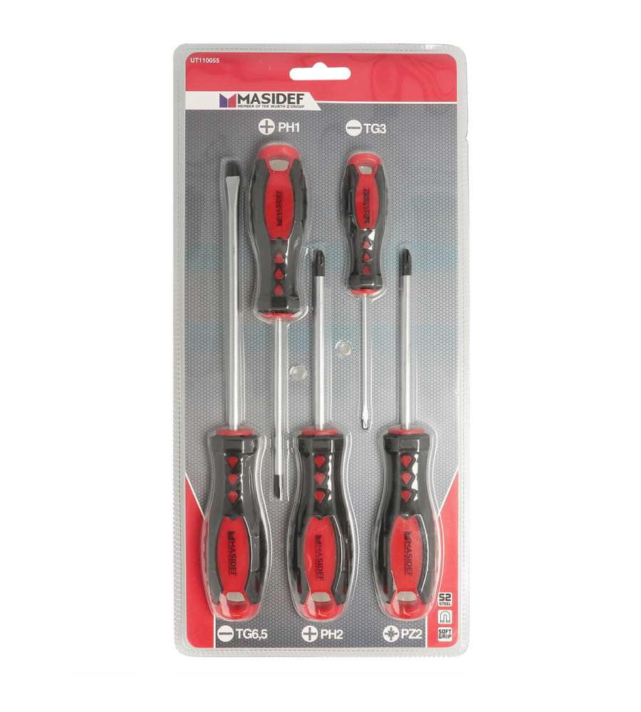 Set 5 giraviti Taglio Phillips Pozidrive