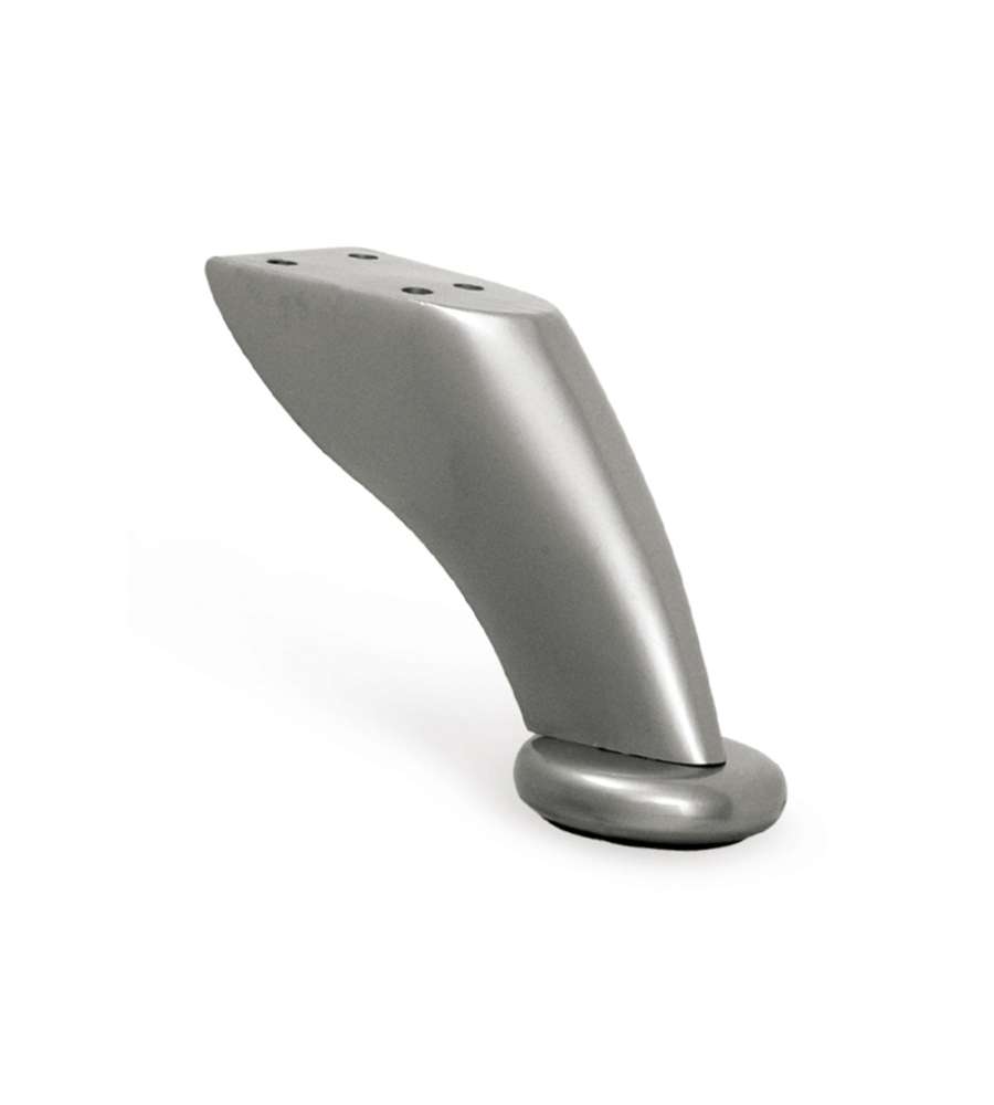 Piede Fisso DESIGN Moderno in Acciaio Cromato H. 92 mm.