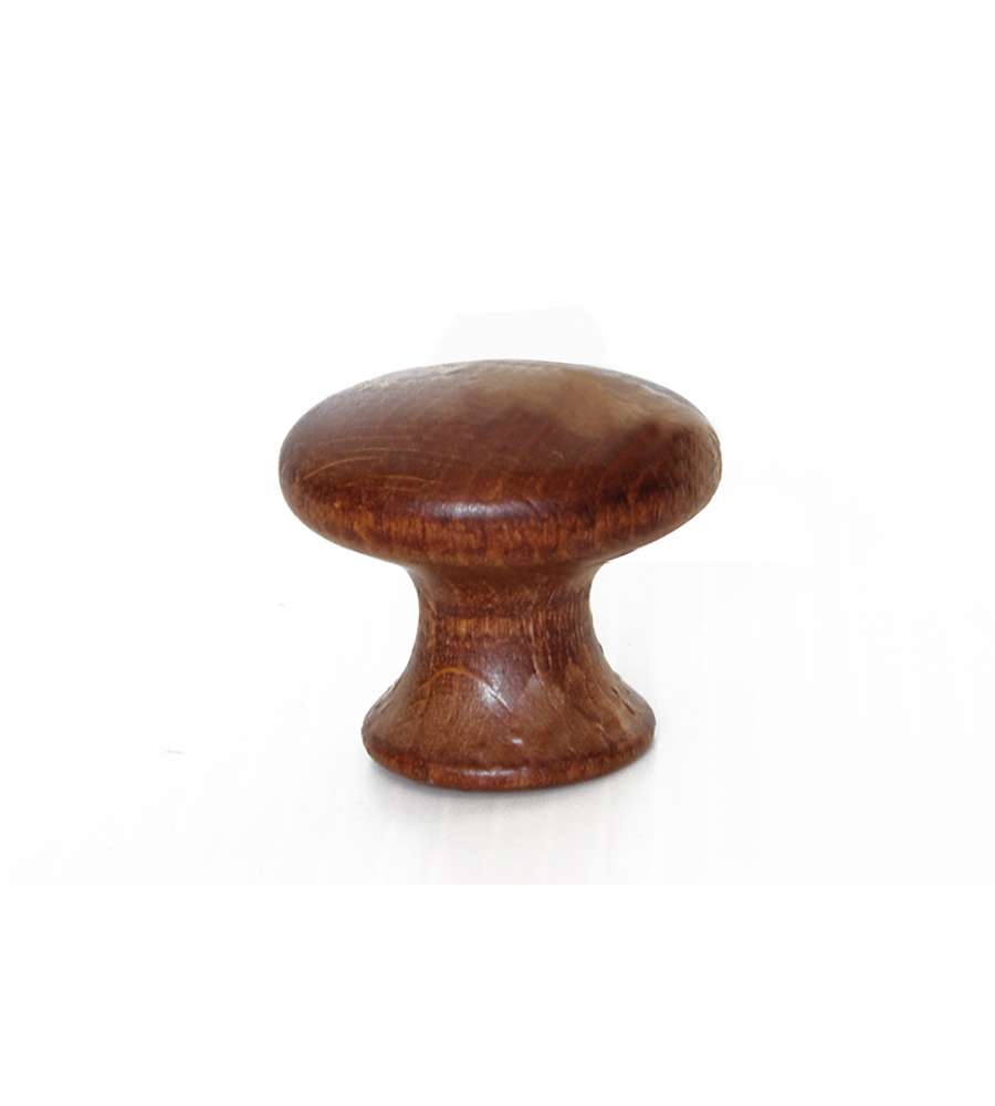 Pomolo in legno - 31 mm. - noce scuro