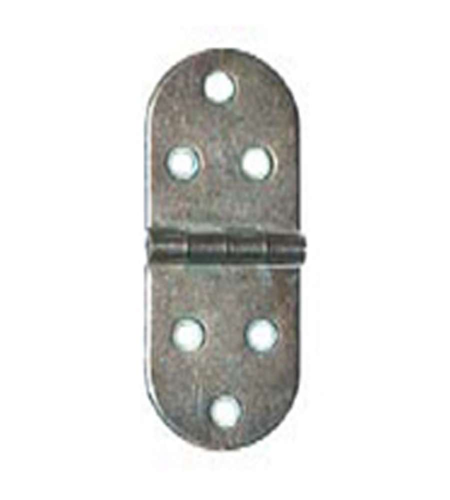 Cerniere a biscotto zincate in acciaio 80x30 mm 4pz