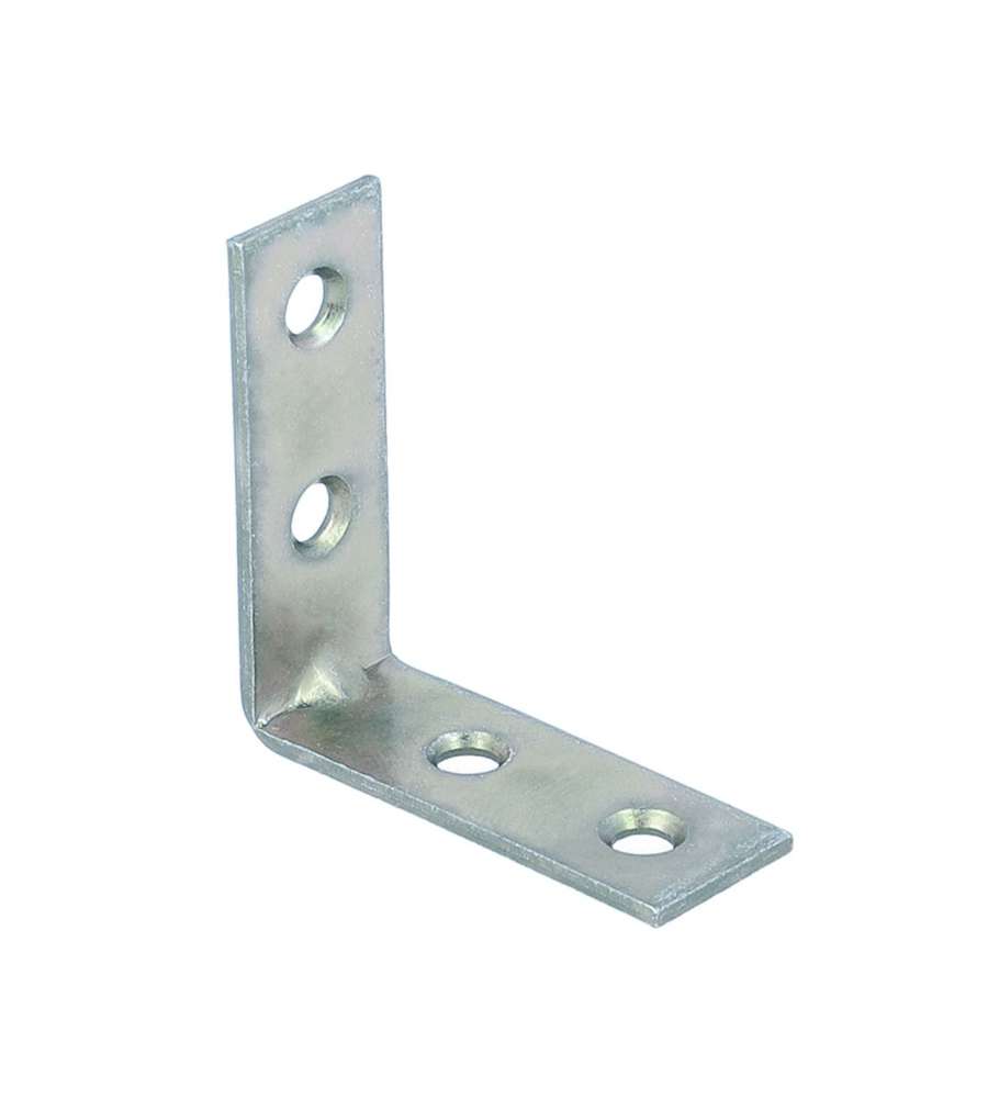 Lastrine di giunzione ad angolo 60 x 60 mm. - zincate - 20 pz.