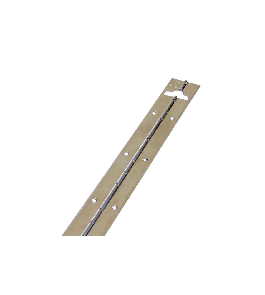 Cerniera a metraggio in ferro nichelato 400x32mm