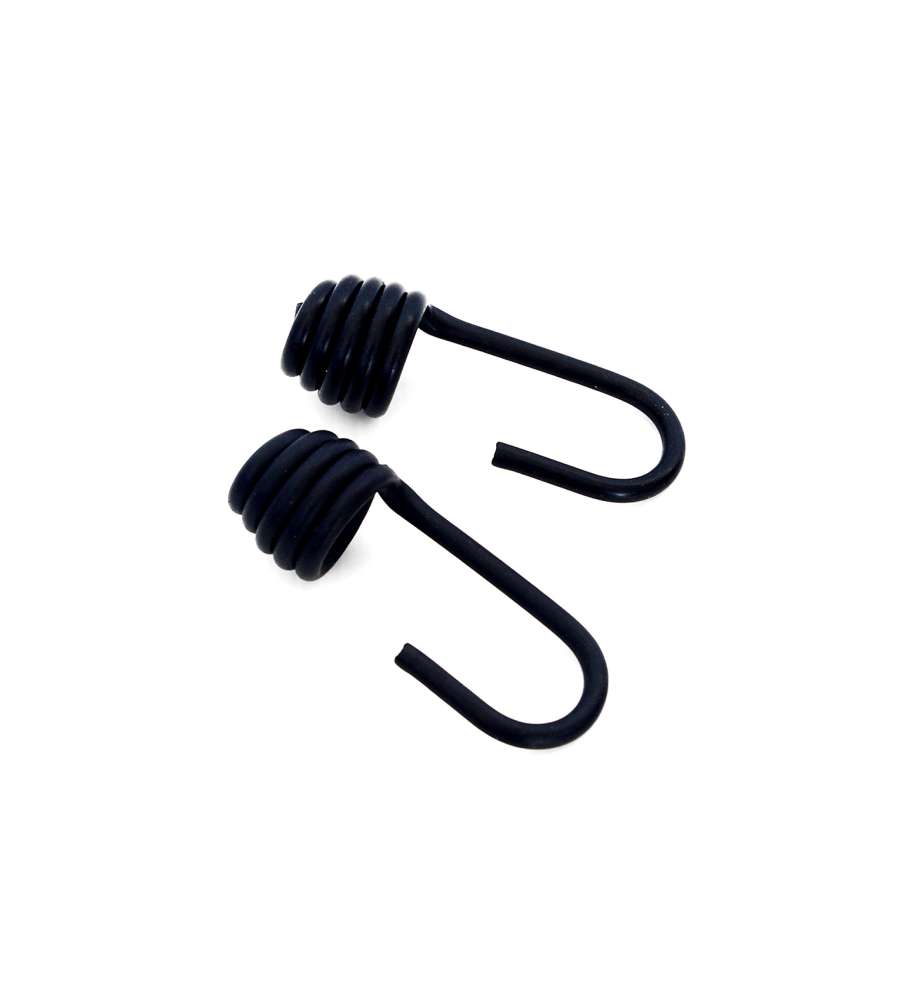 Ganci in metallo ricambio per elastici Diam. 10 mm. 2 pz.