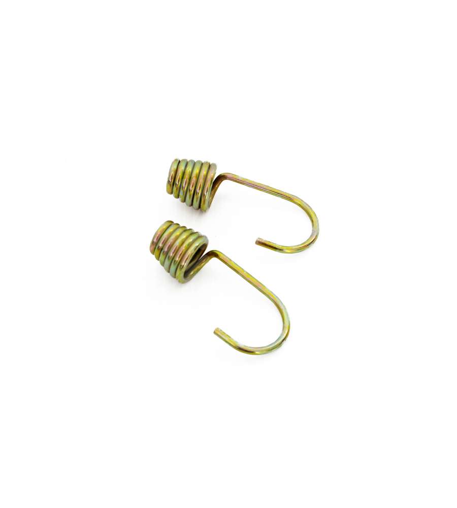 Ganci a uncino in acciaio zincato giallo ricambio per elastici Diam. 8 mm. 2 pz.