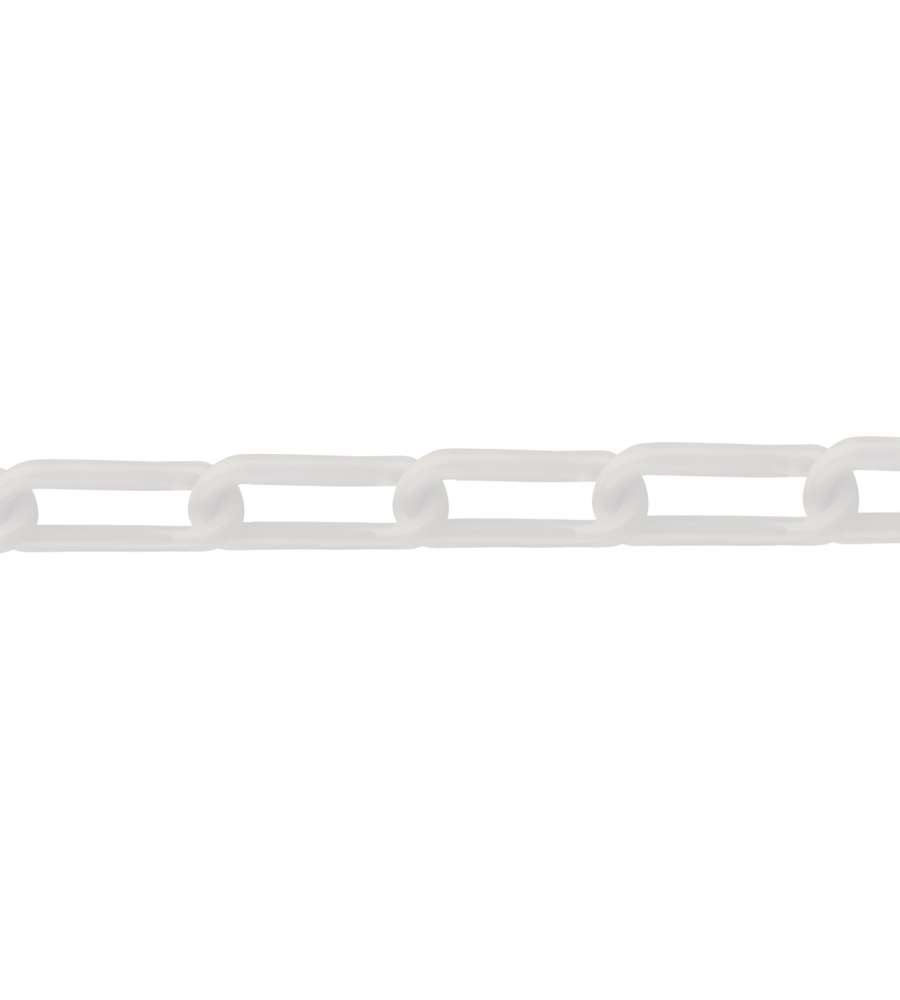 Catena in plastica  6 mm. bianco