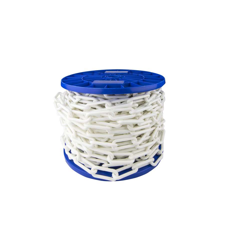 Catena in plastica  6 mm. bianco