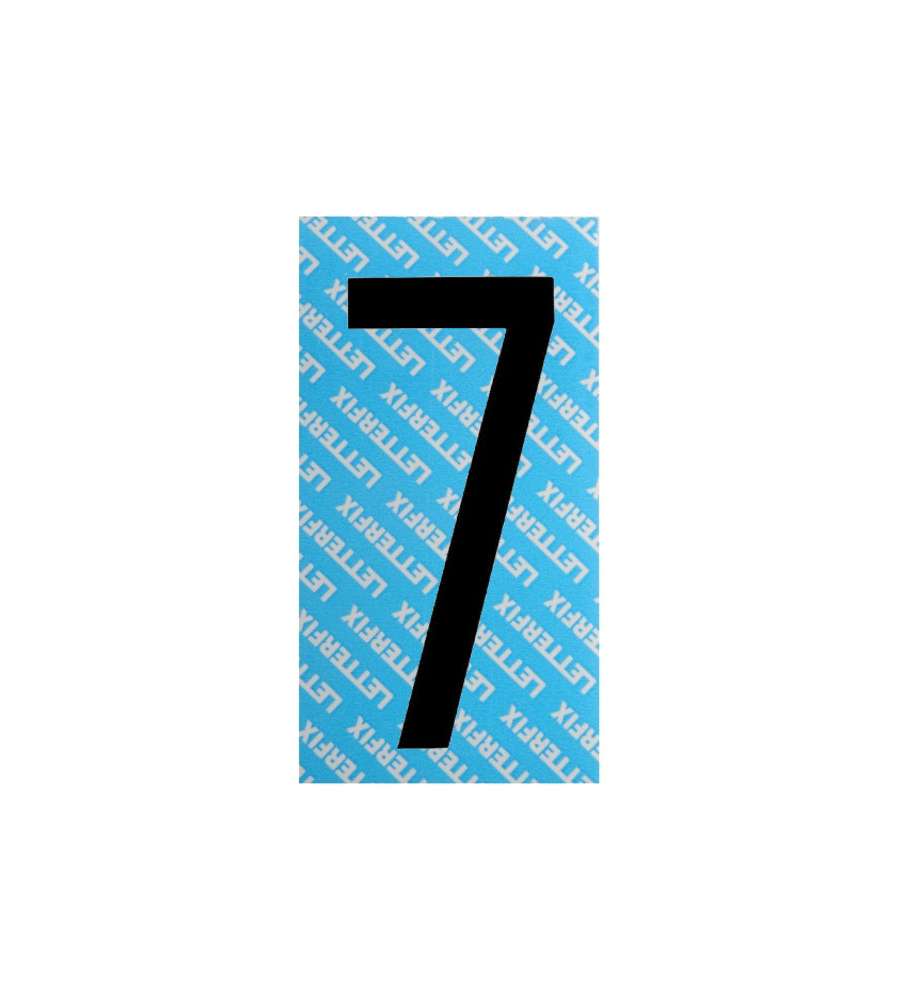Numero Adesivo Nero Serie T80 7 Letterfix