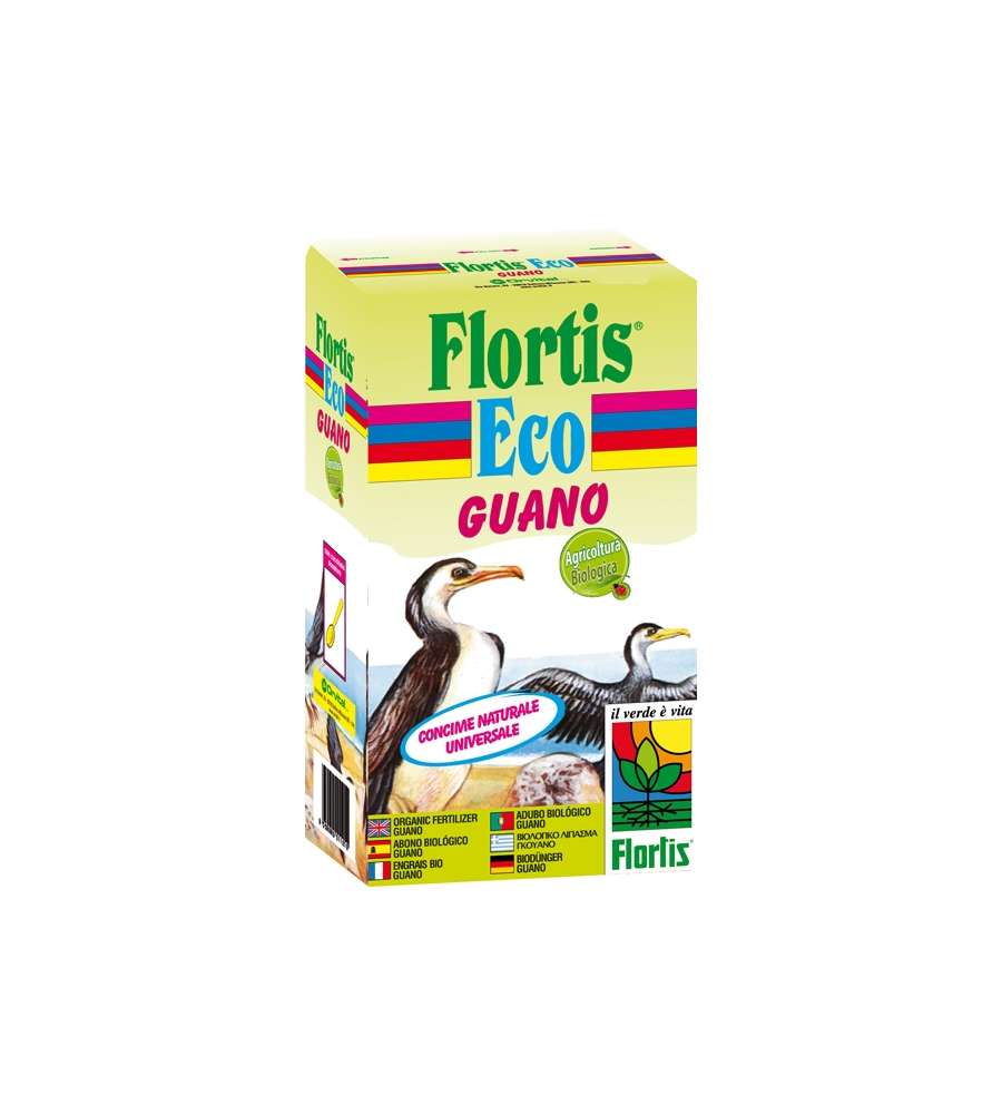Flortis Concime Organico Guano Po - 800 g