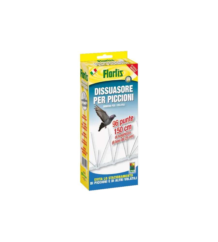 Flortis Dissuasore Piccioni - Trasparente - 1,5 metri