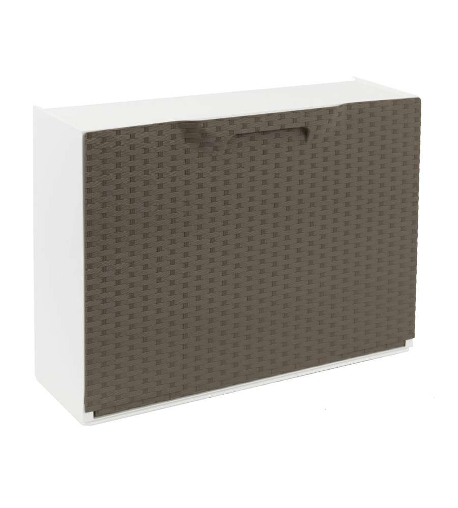 Art Plast Scarpiera Rattan Marrone - 51x17.3x41 cm