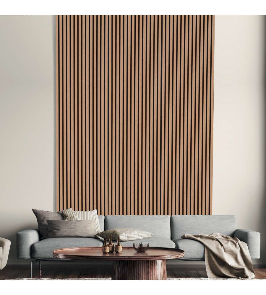 Pannello decorativo per rivestimento murale fonoassorbente 240x57 cm