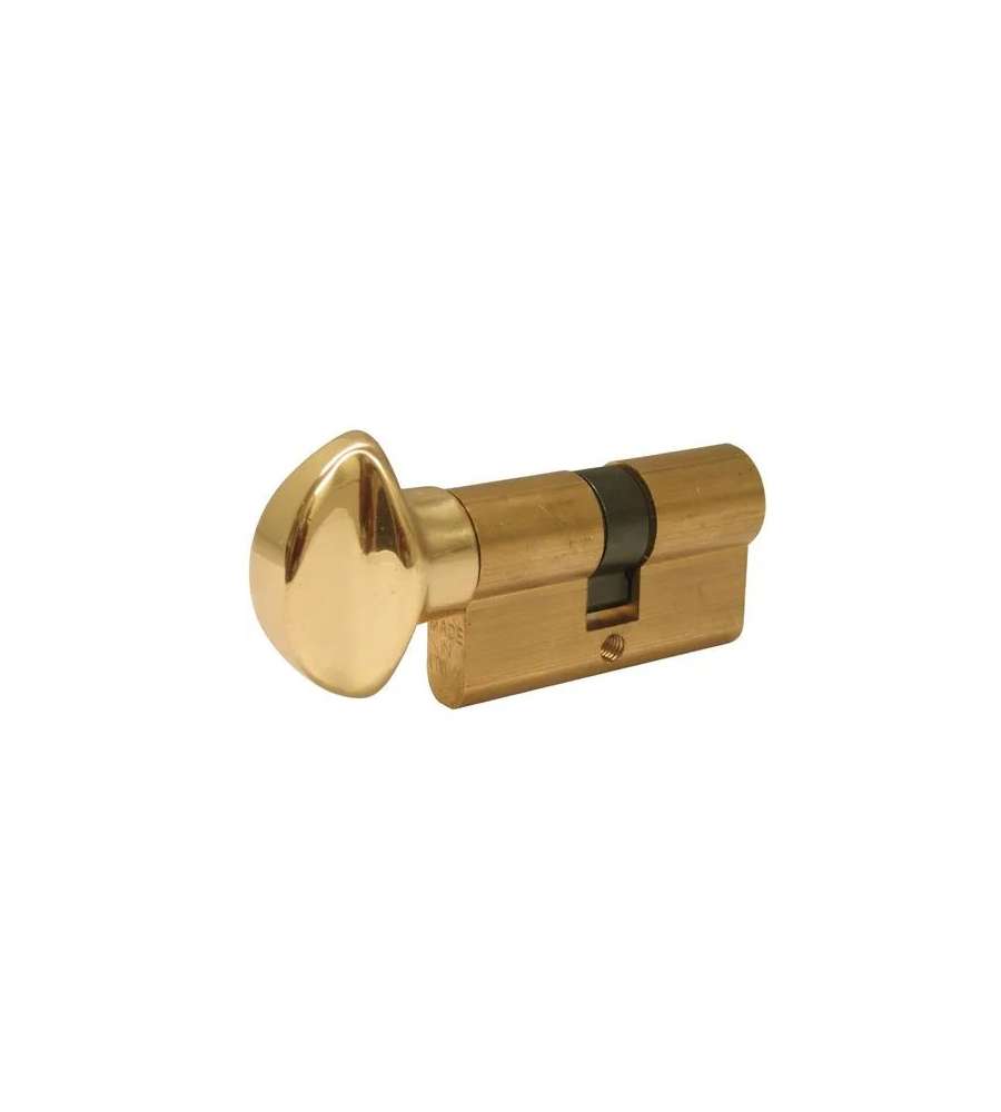 S.p.s. Cilindro Serratura Thema - Ottone con Pomolo - 60 mm