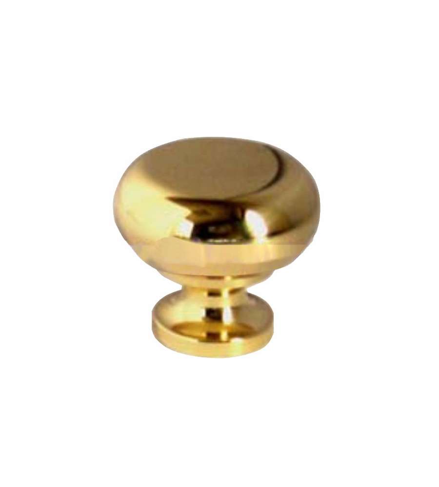Pomolo Tondo Ottone Lucido  Mm 20