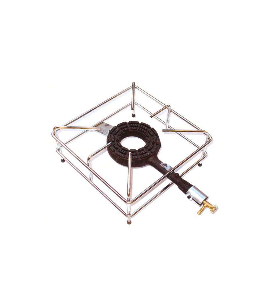 Fornellone Gas Gpl 4 Piedi Cromato 40X40