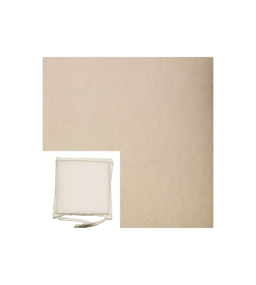 Cuscino ecru' seduta 40 x 40 x 5 cm