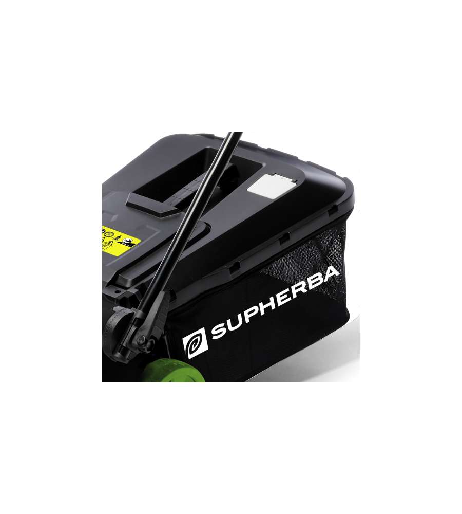 Supherba Rasaerba Giardino Elettrico Verde 1200W Taglio 32 cm Cesto 30 L