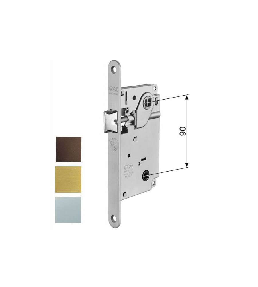 AGB Serratura Infilare Legno - Bronzata - 90mm