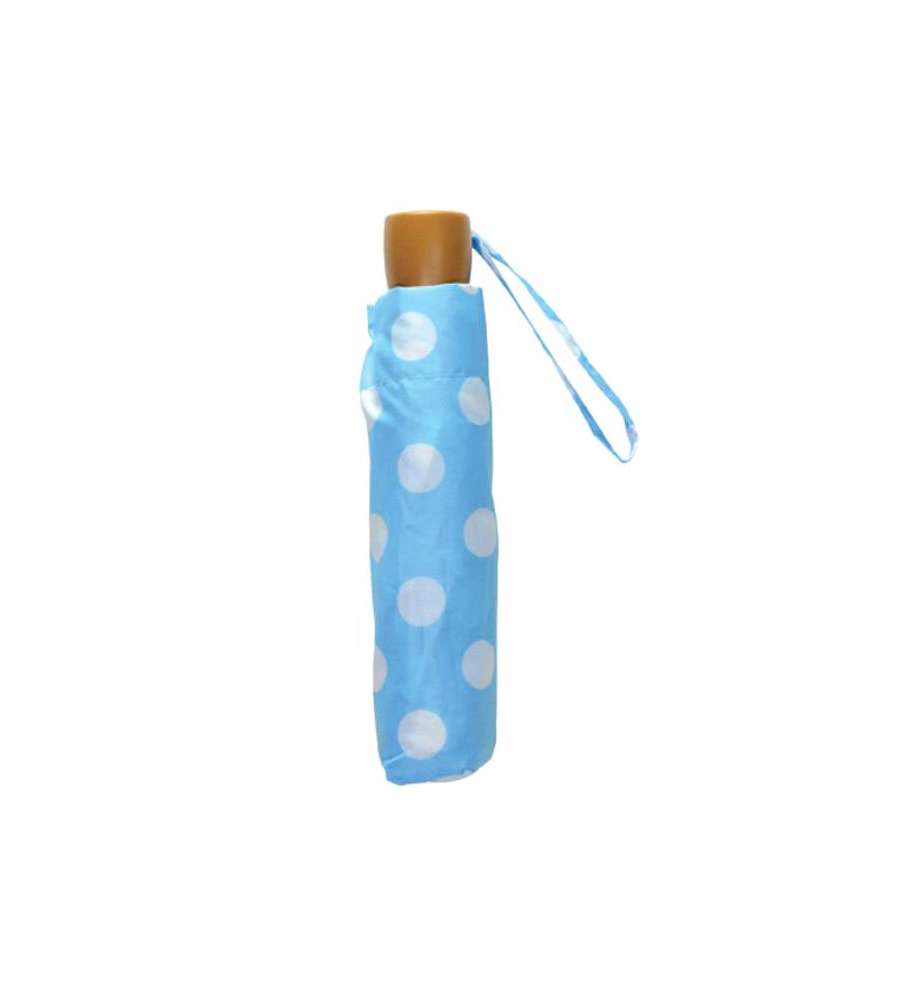 Ombrello Manuale Pieghevole Donna Cm 110 Blue Drop