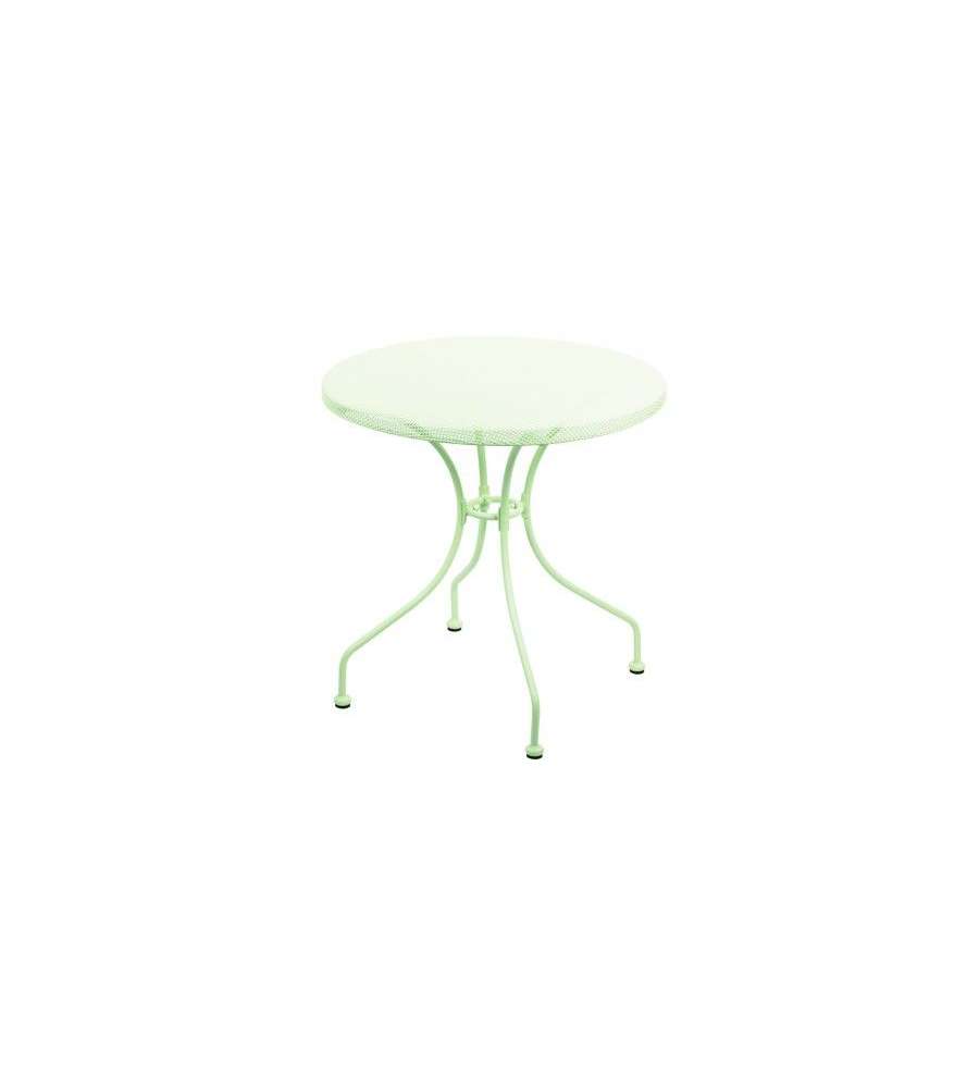 Tavolo da giardino per esterno struttura in ferro tondo D.70 cm NETTY VERDE 06160