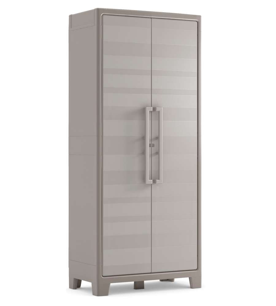 Keter Armadio Gulliver Multiuso 80x44x182 cm Sabbia - Robusto e Resistente