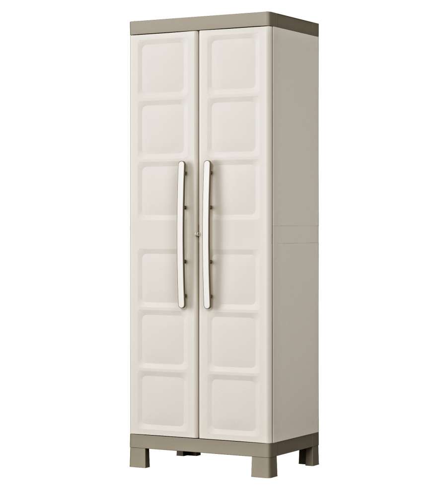 Keter Armadio Excellence Grigio 65x45x182 cm - Multiuso con 4 Ripiani
