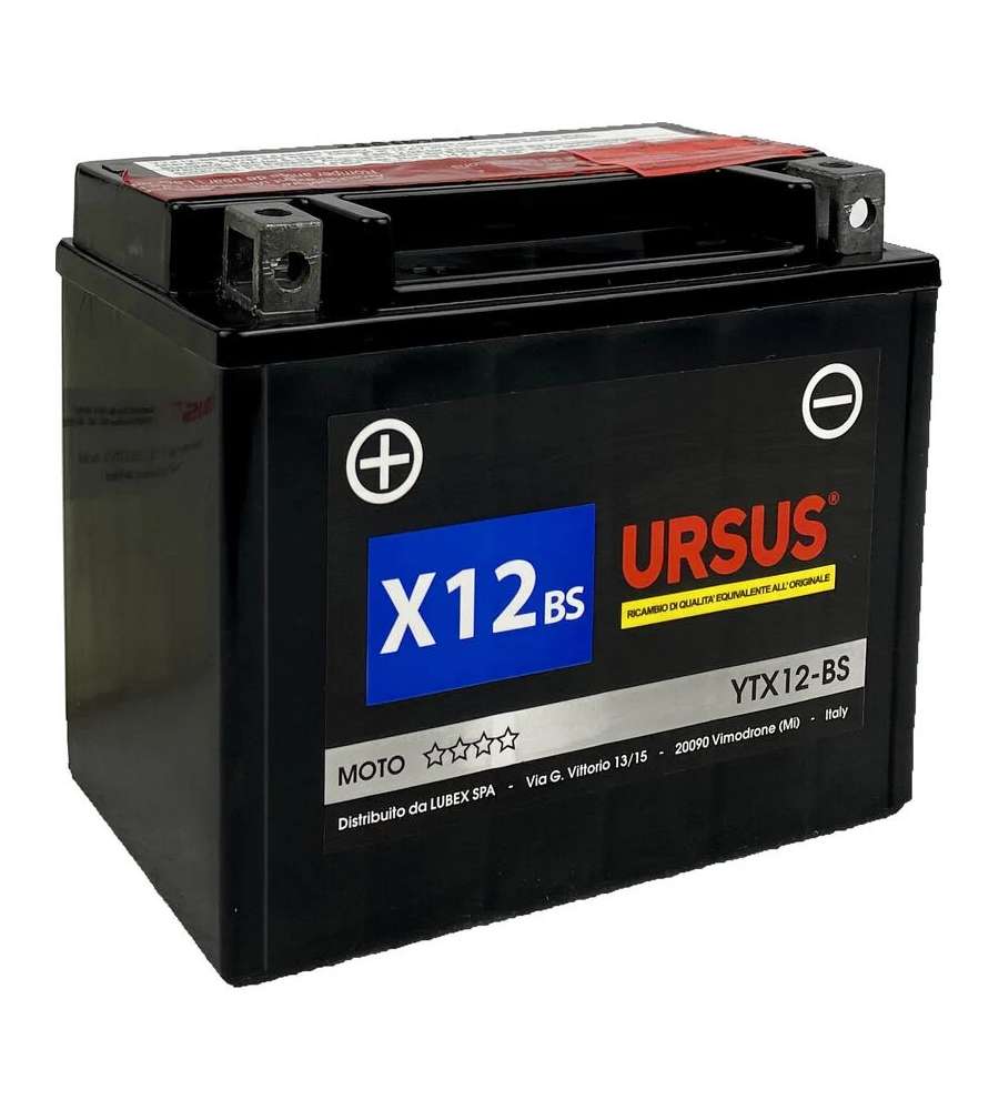 Ursus Batteria Moto 12V AGM Pre-Caricata 4Ah - Modello YB4L-B