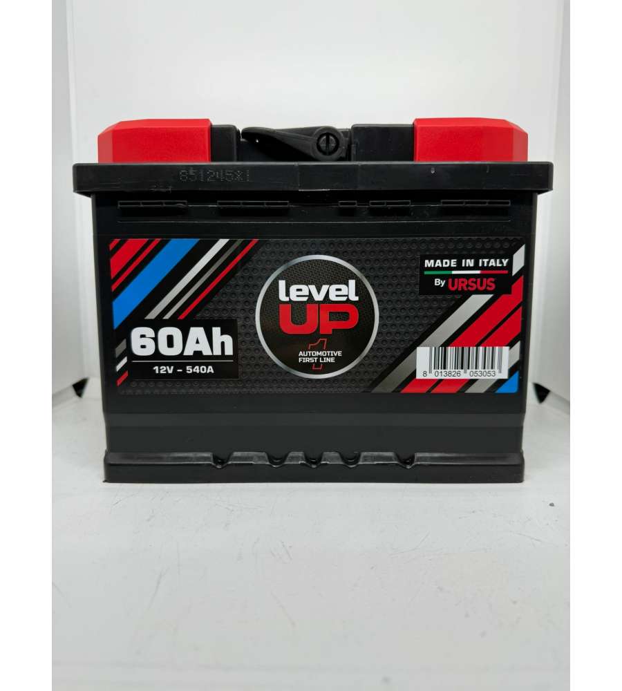 Level UP Batteria Auto 60Ah - Potente e Affidabile - Spunto 540A - 12V
