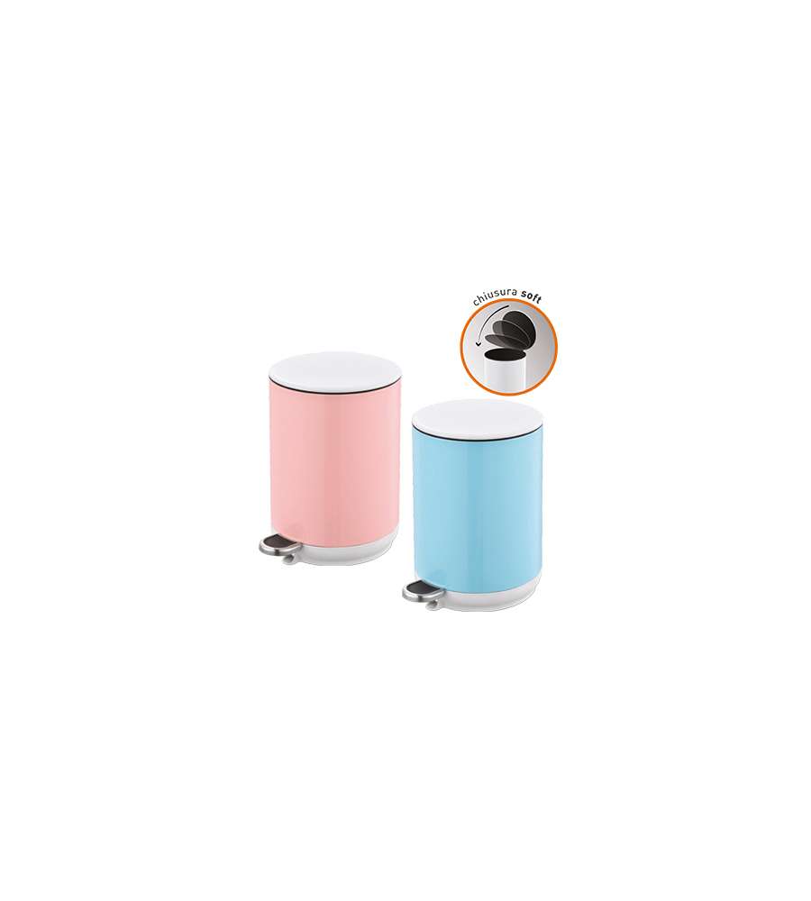 Pattumiere Brixo Lady Bin 5 Lt Rosa
