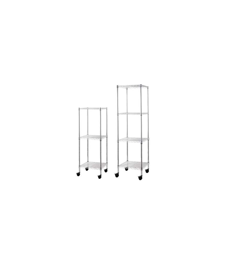 Scaffali Brixo Manhattan 3P H.90Cm C/Ruote