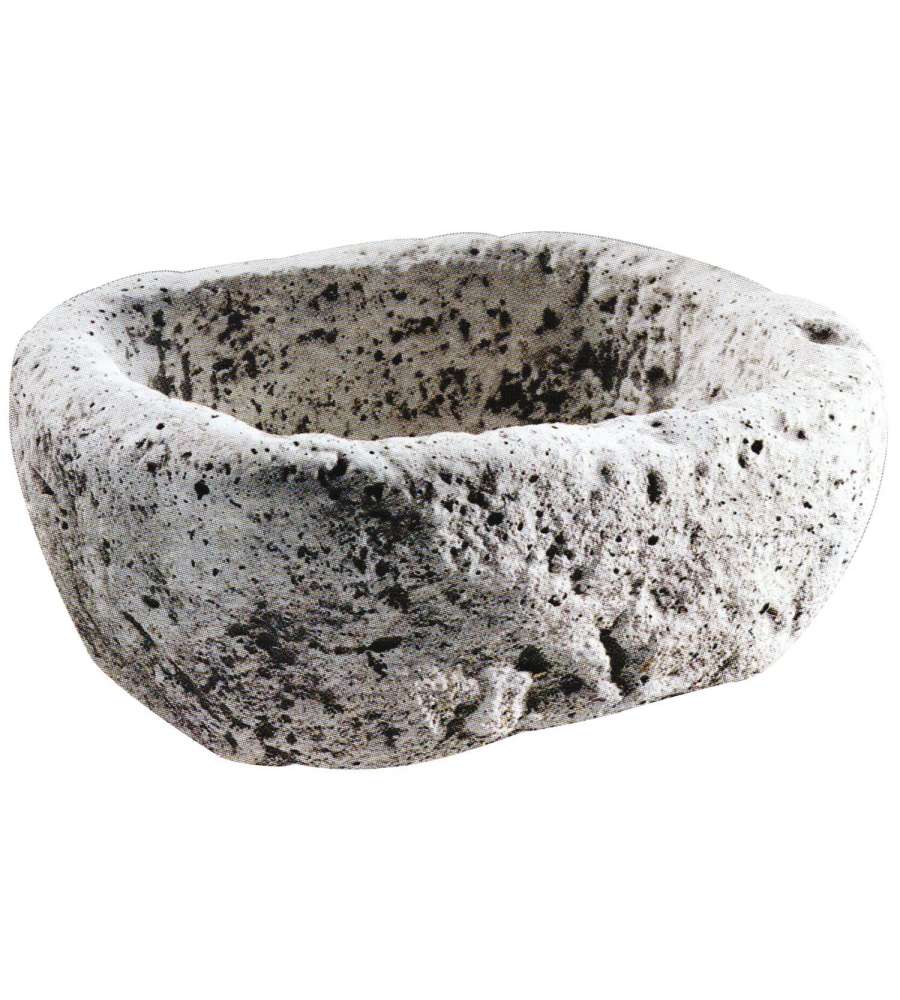 GDLC Fioriera in Pietra Antica Grigia 37x28 cm - Decorazione Giardino