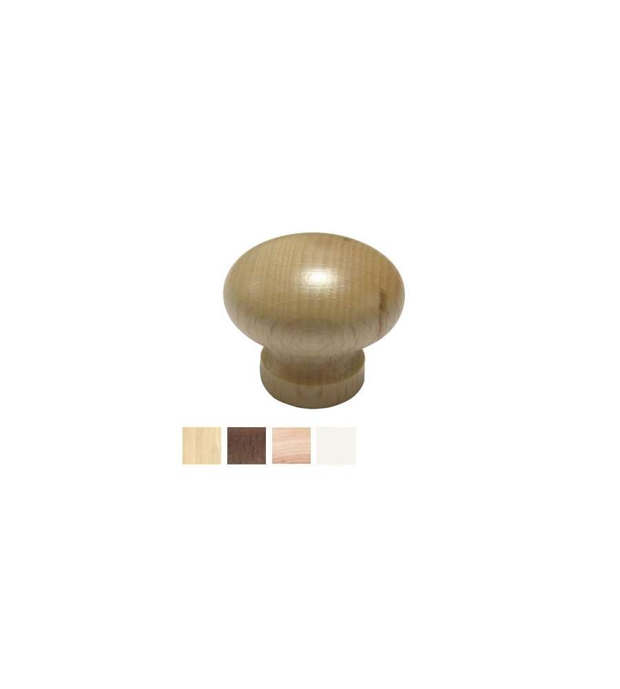 Pomolo Legno Liscio   Naturale Mm 30         Mital