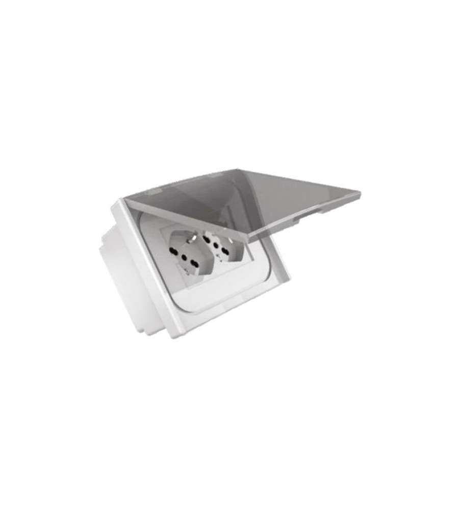 Frutto Dopp. Presa Sk 10/16A Ip55 Opera 421021 Fme