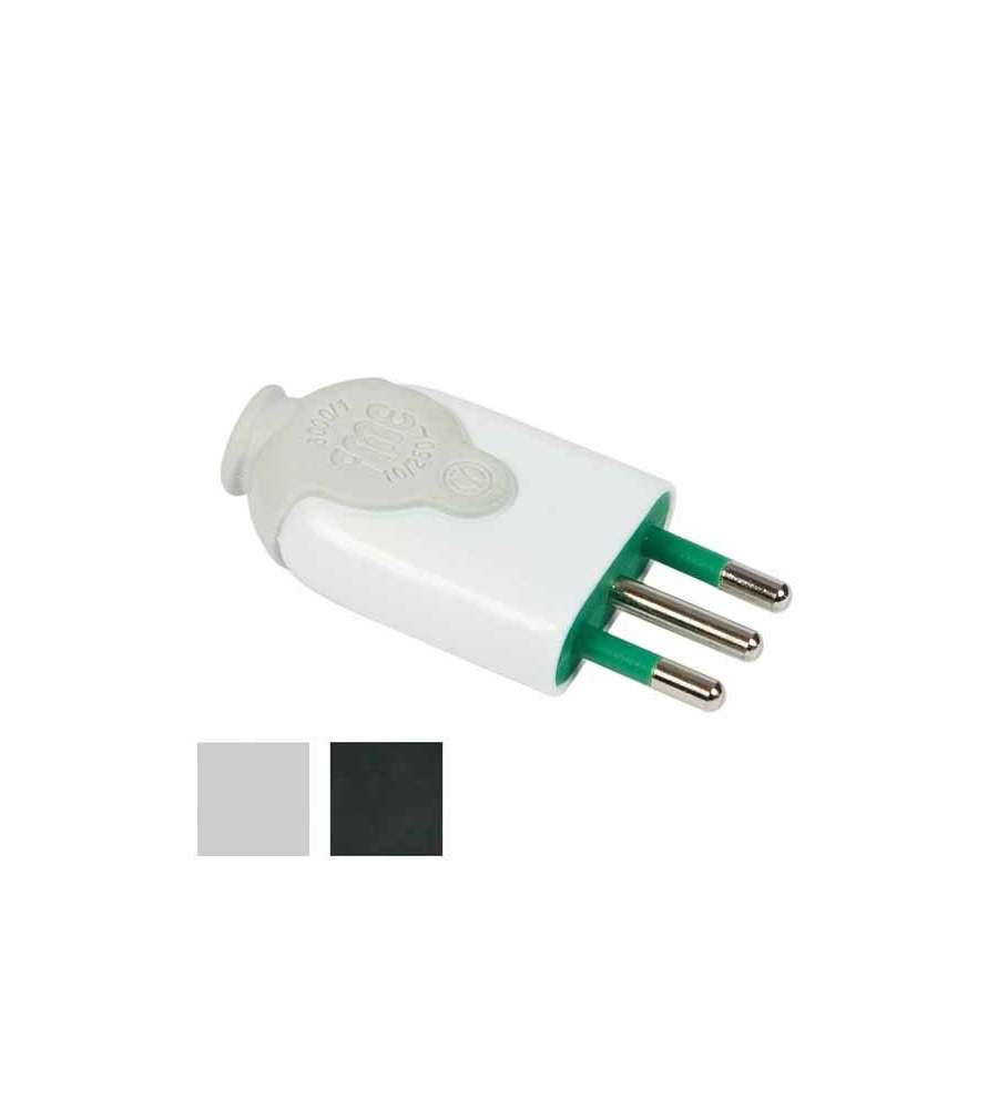 Spina Diritta 16A+T Nera                 80021 Fme
