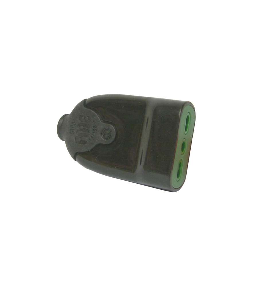 Presa Diritta 10/16A+T Nera              81001 Fme