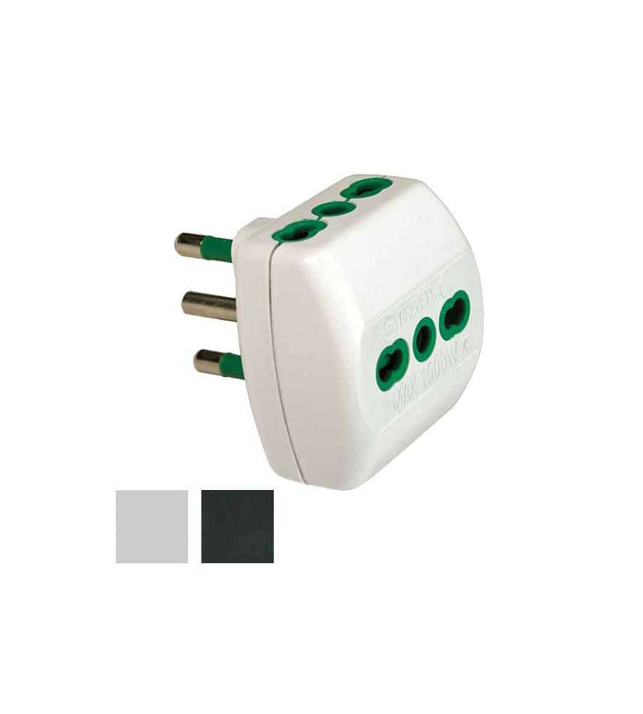 Adattatore Triplo 16A+T Bianco           82180 Fme