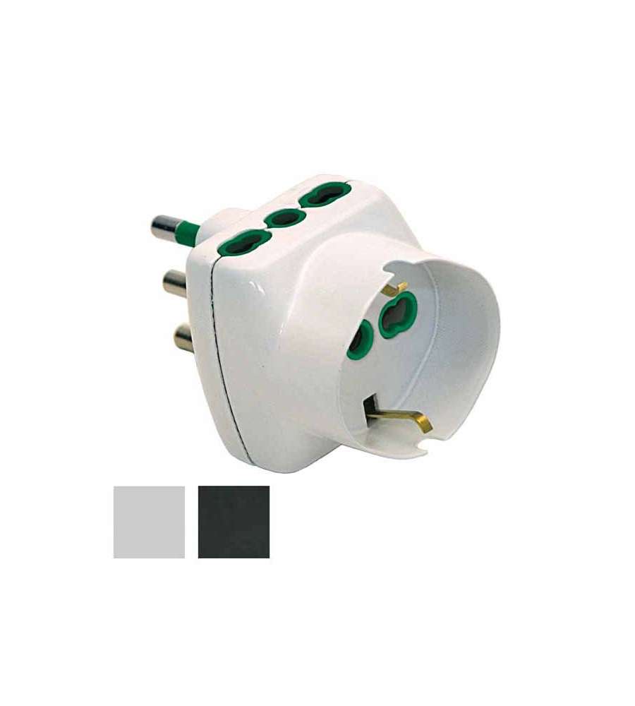 Adattatore Triplo 16A+T Sk Bianco        82240 Fme