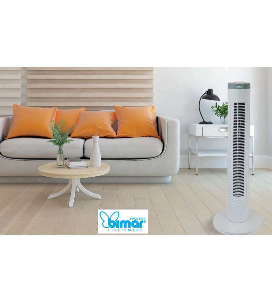 Bimar Ventilatore a Colonna - Bianco - 80 cm