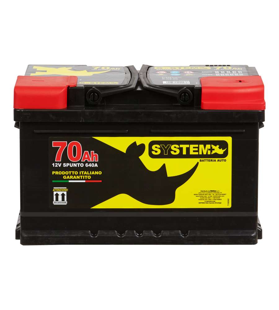 System+ Batteria Auto 70 Ah 640 A - Acquista Online