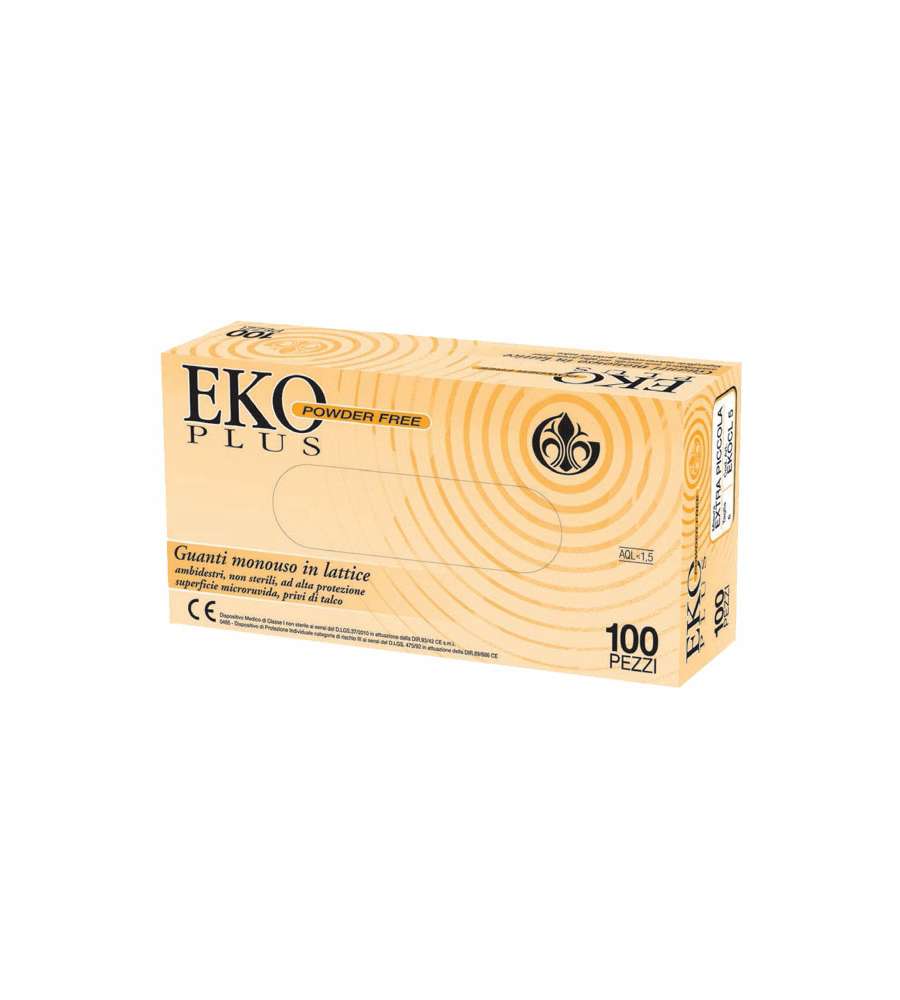 Guanti Lattice Eko Plus Powder Free Pz 100 M