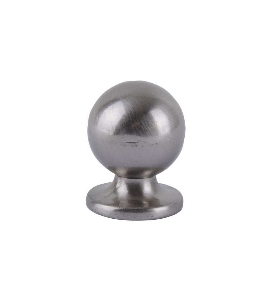 Pomolo Sfera Zama Nickel Satinato Mm 25