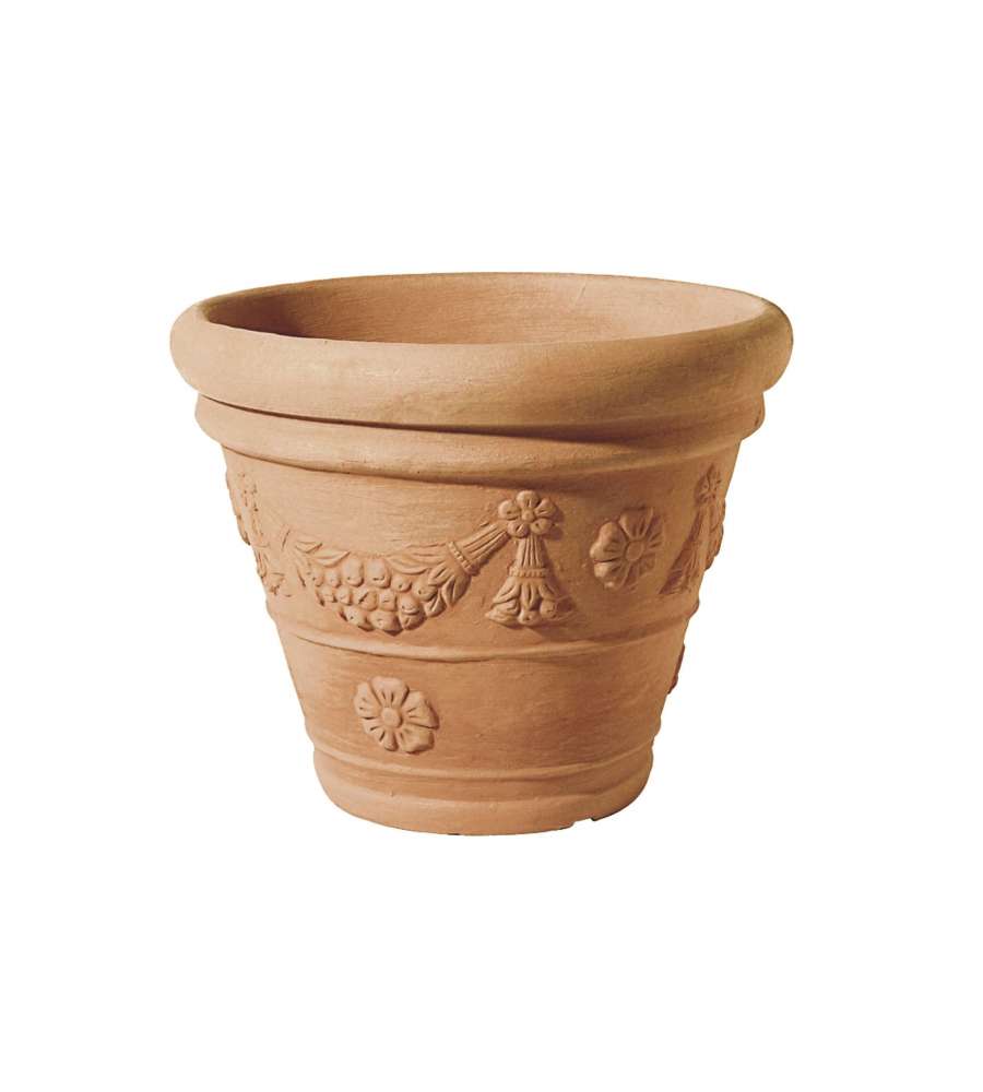 Telcom Vaso in Resina Effetto Terracotta - Impruneta -  40 cm