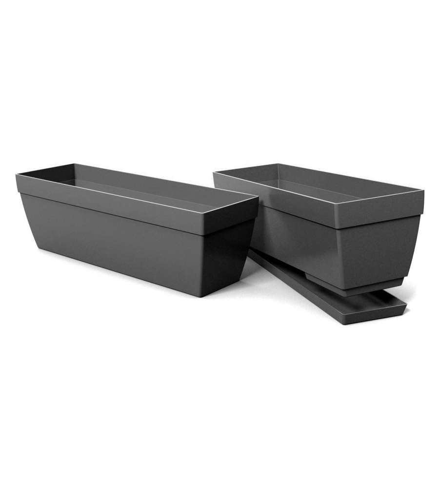 Minibalconetta 40 x 12,5 x 12,5 cm Antracite Chiaro