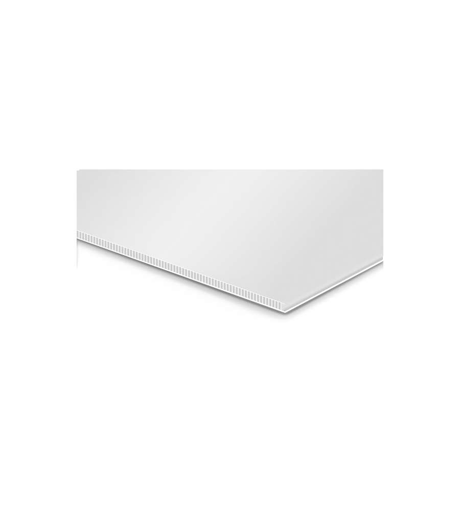Lastra in Polipropilene Alveolare 1500x500 mm Spessore 2,5 mm Bianco
